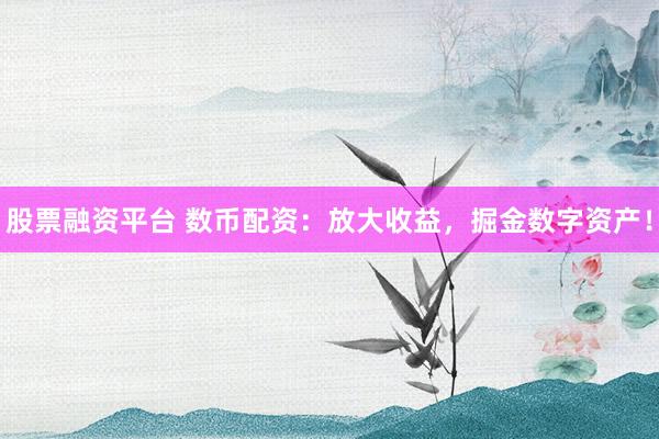 股票融资平台 数币配资：放大收益，掘金数字资产！