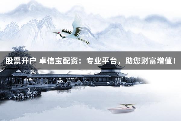 股票开户 卓信宝配资：专业平台，助您财富增值！