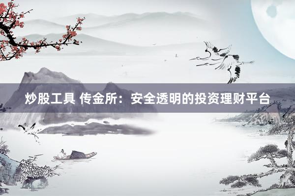 炒股工具 传金所：安全透明的投资理财平台