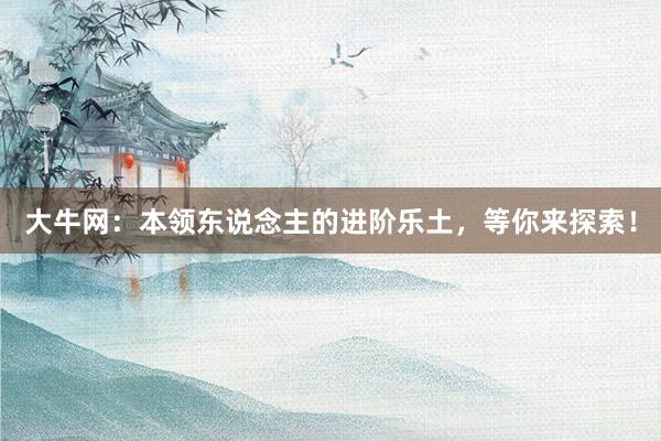 大牛网：本领东说念主的进阶乐土，等你来探索！